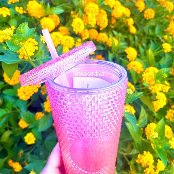 Starbucks💗China peach/pink gradient glitter studded cup💕 - Picture 2 of 3